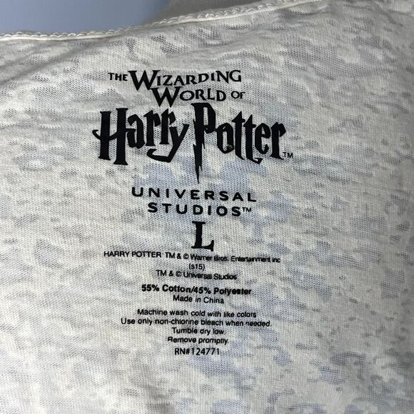 THE WIZARDING WORLD OF HARRY POTTER Ministry Of Magic Cream Burnout Tee Size L - Picture 9 of 9